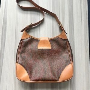 ETRO Italy Paisley Shoulder Bag Hobo Paisley